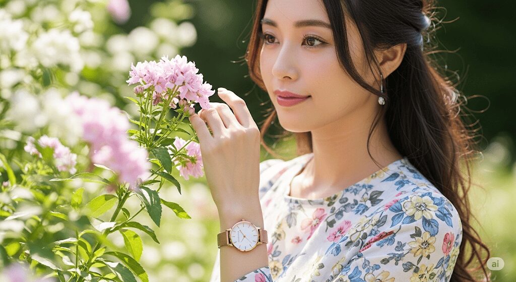 オリビアバートン 女性らしいコーディネートのヒント