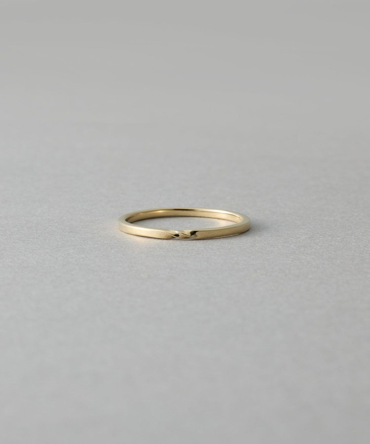 [レイヤード] K10YG ツイスト リング